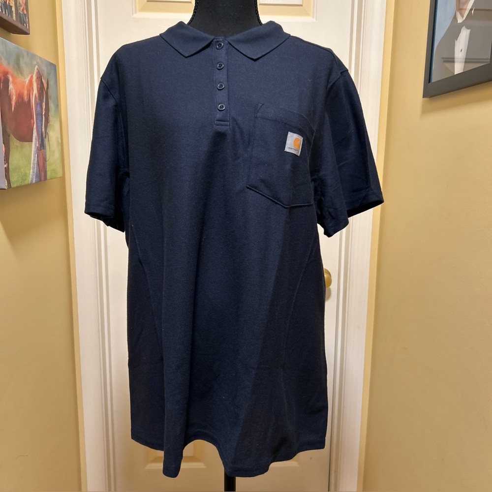 Carhartt women’s  Dark Blue Polo Shirt